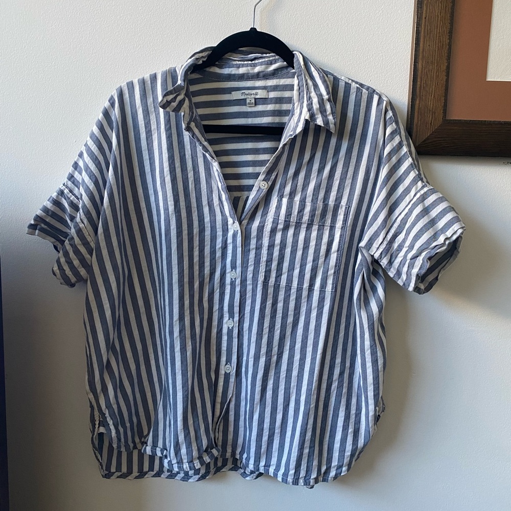 Madewell short sleeve button down shirt